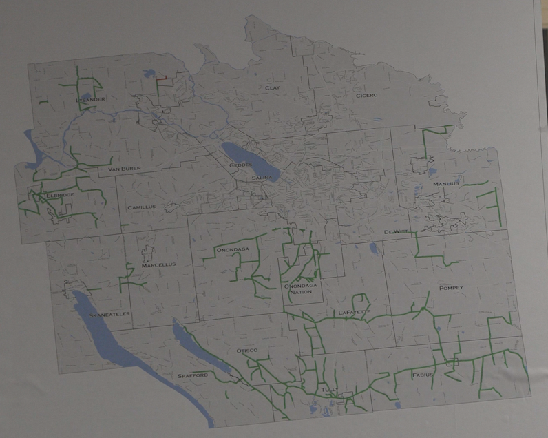Outline of Onondaga County.